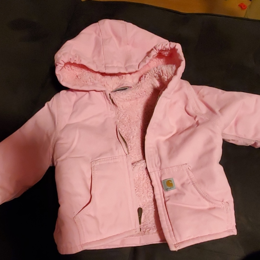 Pink carhartt winter jacket